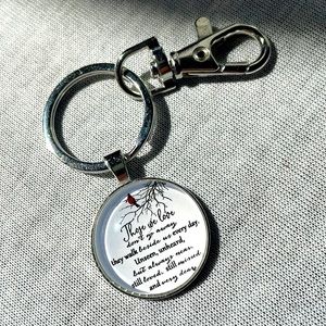 Poem keychain